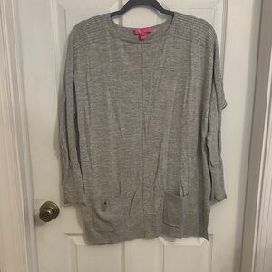 Gray Knit Cardigan